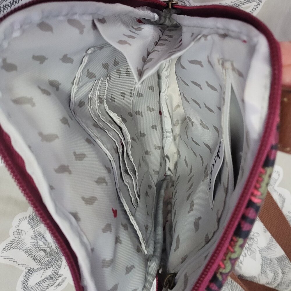 Sak Roots Cross Body/Shoulder Brown Multi-Color Boho Print Excellent Condition - Picture 7 of 8